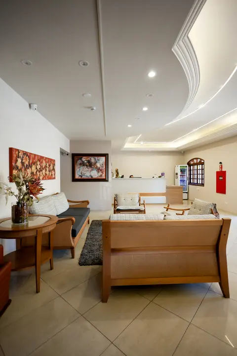 Sala de estar da Pousada Big Bear 1