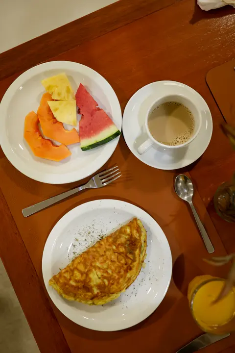 Café da manhã estilo brunch da Pousada Big Bear 2